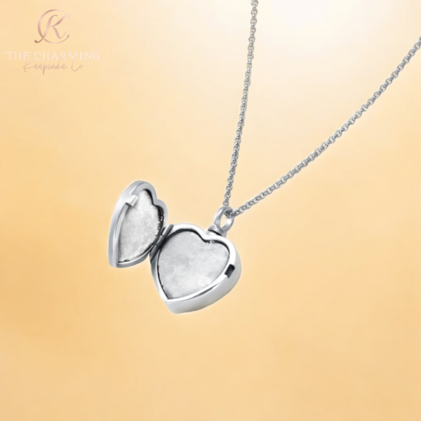 Pet Dog / Cat Cremation Ashes Paw Angel Wing Urn Necklace 925 Sterling Silver - Add your own photo - Image 3