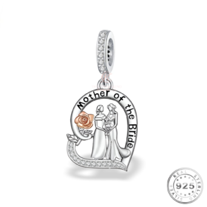 Mother of Bride Charm 925 Sterling Silver
