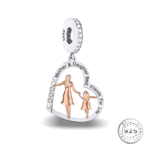 Mum & Daughter Charm 925 Sterling Silver - Best Friends