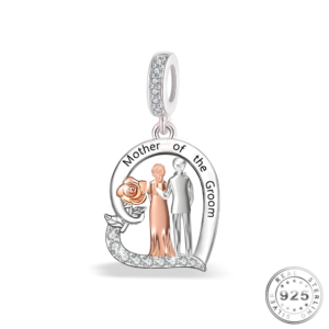 Mother of the Groom Charm 925 Sterling Silver