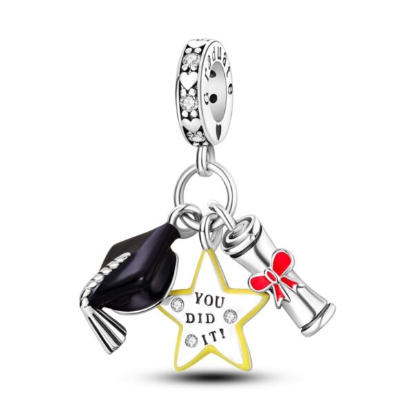 925 Sterling Silver Graduation Charm