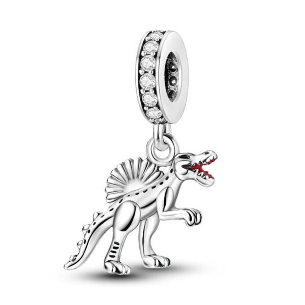 925 Sterling Silver Spinosaurus Dinosaur Charm