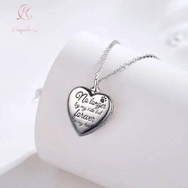 Pet Dog / Cat Cremation Ashes Paw Angel Wing Necklace Urn 925 Sterling Silver - Image 4
