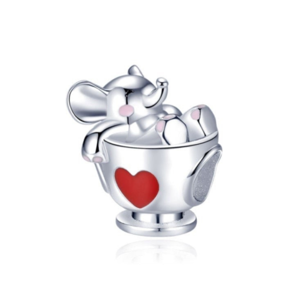 925 Sterling Silver Little Elephant Charm