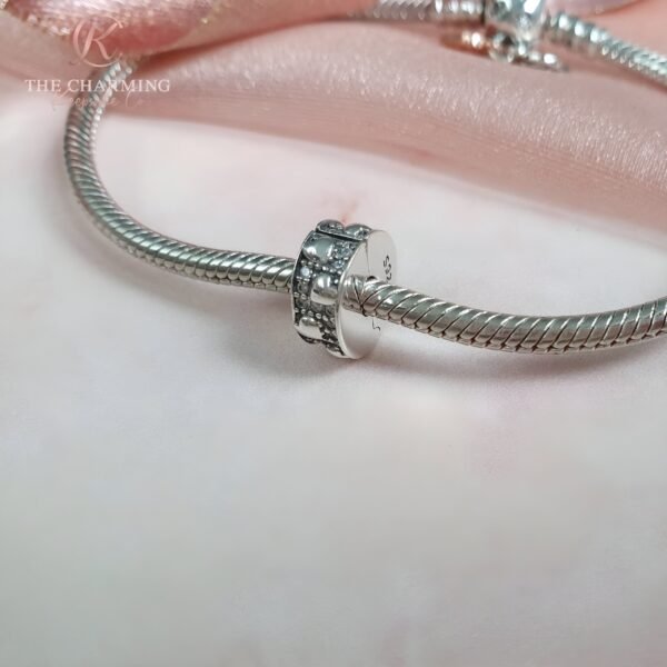 Crystal Clip Stopper Charm 925 Sterling Silver - Image 3